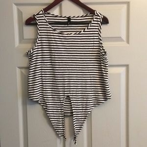 Striped crop top